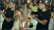 رقصة دينا الشربيني وعمرو دياب على أنغام “يوم تلات”