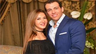 بهذه الطريقة احتفلت دنيا سمير غانم بعيد ميلاد زوجها