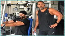 كرارة وصلاح حسني من داخل الجيم يستعدان إلى “الاختيار”