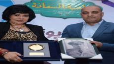 لأول مرة.. ظهور شقيقة إسعاد يونس بحفل تكريم والدهم بدار القوات الجوية