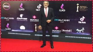 سيد رجب من حفل افتتاح مهرجان القاهرة السينمائي الدولي
