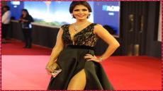 بسمة تتألق على الريد كاربت بافتتاح مهرجان القاهرة السينمائي