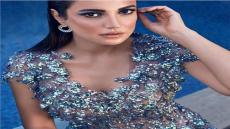 درة ترفع شعار للحفاظ على البيئة.. درة وترتدي فستان من “زجاجات المياه”