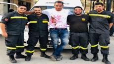 أحمد كرارة ملطخا بالدماء من كواليس المسلسل اللبناني “خيبة أمل”