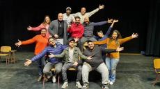 أكرم حسنى وهشام ماجد وشيكو من بروفات مسرحية “عطل فنى”