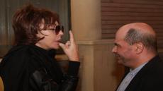 نبيلة عبيد من عزاء سمير سيف.. فقدنا قيمة فنية كبيرة