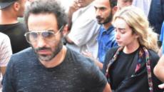 هنا الزاهد وأحمد فهمي عزاء طلعت زكريا